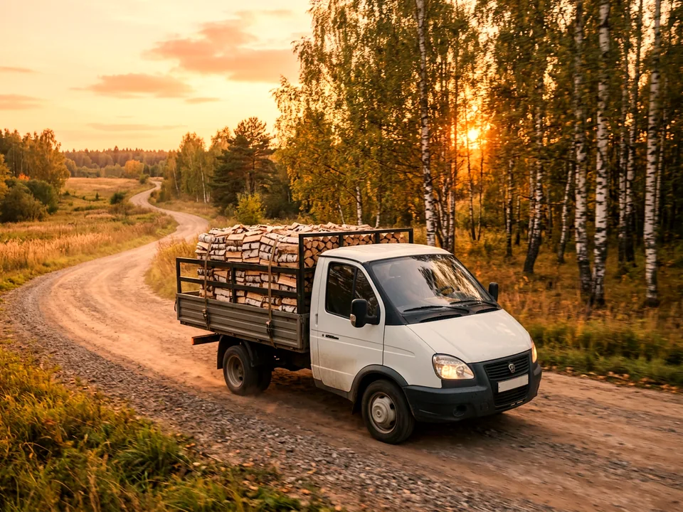 Доставка дров в Лесном — газель представительства Лесной